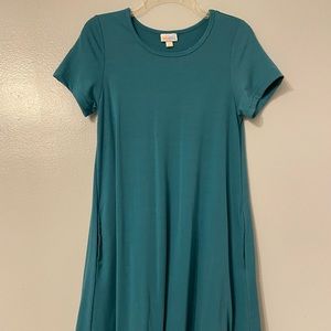 Teal Green LuLaRoe Jessie Dress XXS
